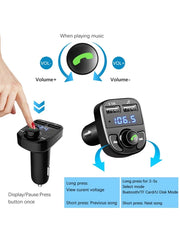 Allison MP3 wireless car charger dual usb FM transmitter