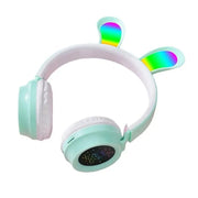 Kids Wireless Headphones with Rabbit ear colourful Led