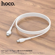 Hoco X37 Cool Power 60W Type-C To Type-C Charging Data Cable