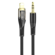 Hoco Aux Cable UPA25 Transparent Digital iphone Audio Conversion