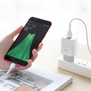 Hoco Wall charger “C73A Glorious” EU plug dual USB set with cable