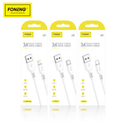 Foneng Integrated molded cable 3A X85 1m - Micro