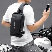 Hoco Multifunction Anti-theft USB Shoulder Bag Crossbody Travel Sling Bag