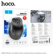 Hoco GM24 Wireless Mouse Dual-Mode Bluetooth 2.4gHz USB Side Buttons Wireless Mouse