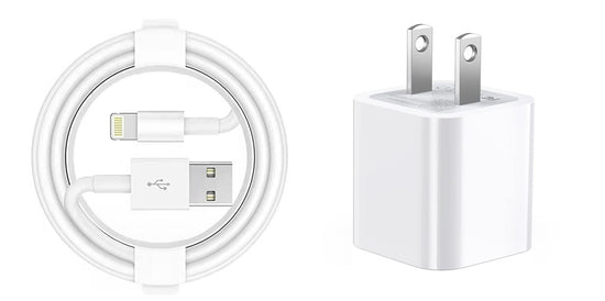 Apple power charger adapter 5w lightning to usb cable