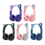 Wireless Headphones cat-ear color lights rgb for kids P47m