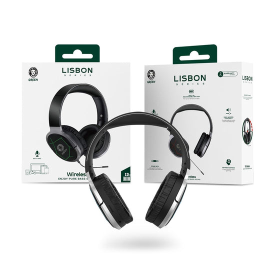 LISBON Headset green lion headphone