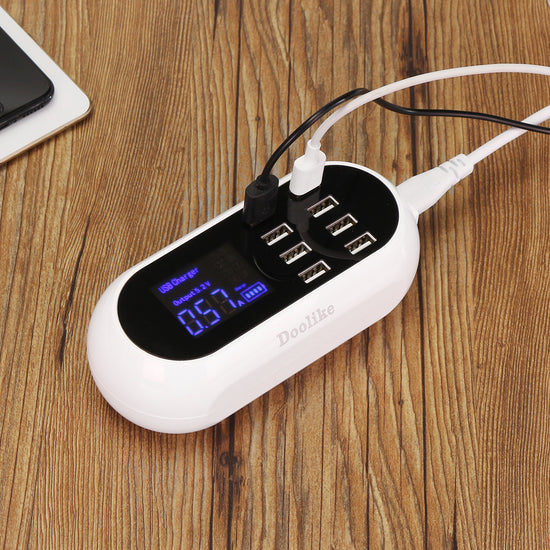 Doolike Usb charger station 8 port 40W Real-time Voltage Display