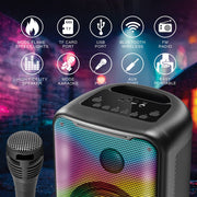 GTS wireless Speaker Flame lights with microphone