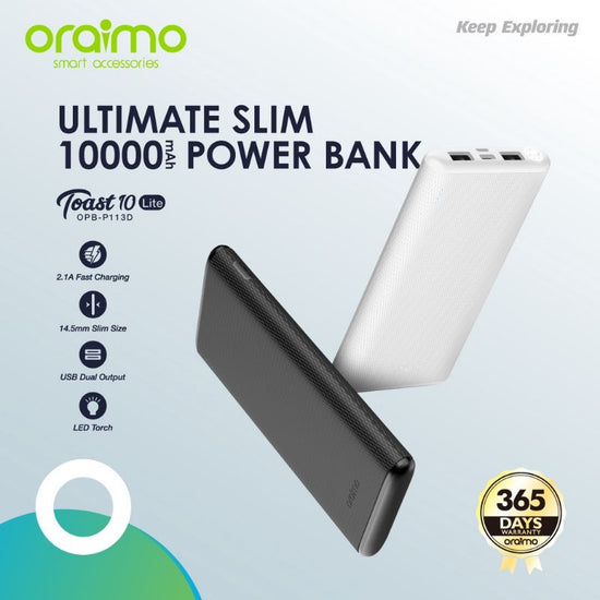 ORAIMO Powerbank 10000mAh Super Slim