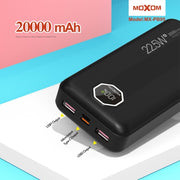 Moxom powerbank 20000 mAh Business LCD PD20W SCP 22.5W pb95