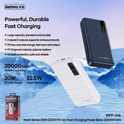 REMAX fast charging power bank 20000MAH with led display