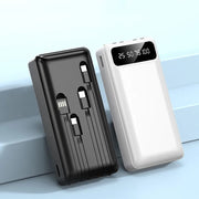 B&U PowerBank 30000 mAh polymer lithium battery built in 4 cables