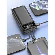 B&U PowerBank 30000 mAh polymer lithium battery built in 4 cables