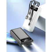 B&U PowerBank 30000 mAh polymer lithium battery built in 4 cables