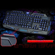 Gaming keyboard m200 3 colors led illuminated pc Gamer keyboard