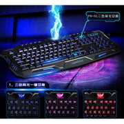 Gaming keyboard m200 3 colors led illuminated pc Gamer keyboard