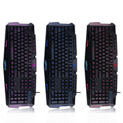 V100 keyboard Gaming with gaming mouse led 3 colors for PC computer