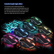 V100 keyboard Gaming with gaming mouse led 3 colors for PC computer