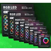 Ring light crystal circle 3D RGB led lamp video with tripod stand for photography