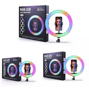 Ring light RGB led photography soft multicolor with tripod stand MJ-33 MJ-36