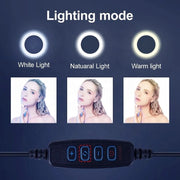 Ring light LJJ45 led multiple color temperature for photography 45cm