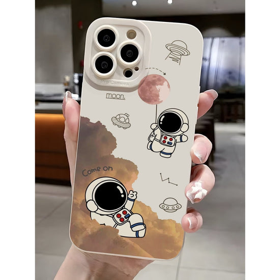 Cartoon astronaut phone case