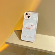 Cloud pattern clear phone case