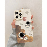 Cartoon astronaut phone case