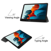 Leather tri-fold cover flip protective case for tablet A7 lite