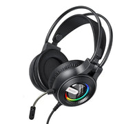 Yesido with RGB light professional gaming headset headphone with comfortable metal earing