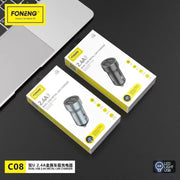 Foneng USB-A 2-PORT CAR CHARGER (2.4A)